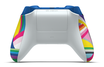 Xbox Wireless Controller - Body: Pride, D-Pads: Robot White, Thumbsticks: Shock Blue