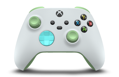 Xbox Wireless Controller - Body: Robot White, D-Pads: Glacier Blue, Thumbsticks: Soft Green