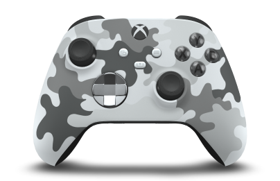 Xbox Wireless Controller - Body: Arctic Camo, D-Pads: Ash Gray (Metallic), Thumbsticks: Carbon Black