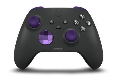 Xbox Wireless Controller - Body: Carbon Black, D-Pads: Astral Purple (Metallic), Thumbsticks: Astral Purple