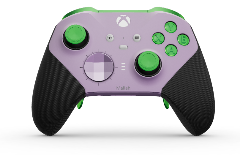 Xbox Elite Wireless Controller Series 2 - Core - Body: Soft Purple + Rubberized Grips, D-pad: Facet, Soft Purple (Metal), Back: Soft Purple + Rubberized Grips