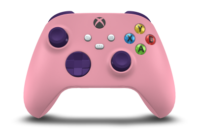 Xbox Wireless Controller - Hoofdtekst: Retro-roze, D-Pads: Astralpaars, Duimsticks: Astralpaars