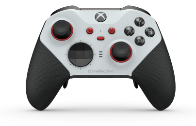 Xbox Elite Wireless Controller Series 2 - Core - Body: Robot White + Rubberized Grips, D-pad: Facet, Carbon Black (Metal), Back: Carbon Black + Rubberized Grips