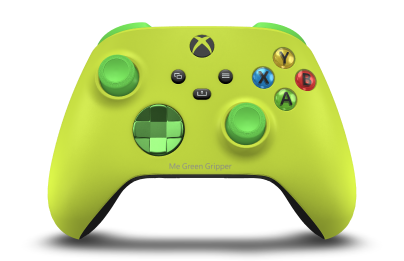 Xbox Wireless Controller - Body: Electric Volt, D-Pads: Velocity Green (Metallic), Thumbsticks: Velocity Green