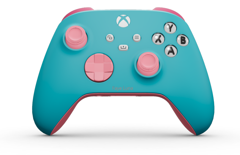 Xbox Wireless Controller - Corps: Dragonfly Blue, BMD: Retro Pink, Joysticks: Retro Pink