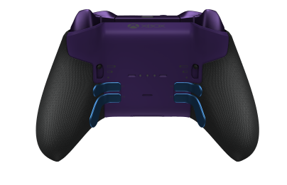 Xbox Elite Wireless Controller Series 2 - Core - Body: Shock Blue + Rubberized Grips, D-pad: Facet, Astral Purple (Metal), Back: Astral Purple + Rubberized Grips