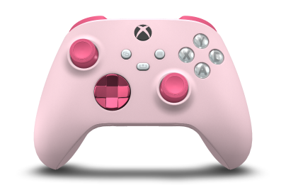 Xbox Wireless Controller - Corpo: Rosa suave, Botões Direcionais: Rosa Profundo (Metalizado), Manípulos Analógicos: Rosa Profundo