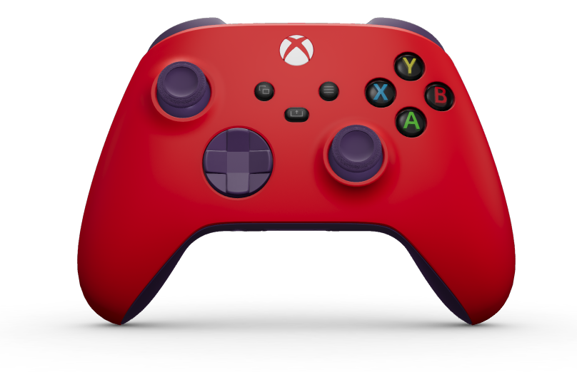Xbox Wireless Controller - Corps: Pulse Red, BMD: Astral Purple, Joysticks: Astral Purple