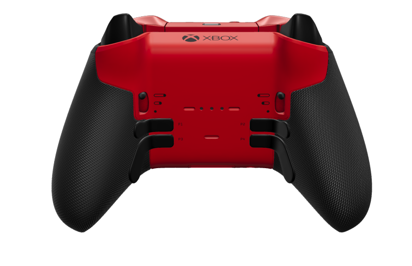 Xbox Elite Wireless Controller Series 2 - Core - Cuerpo: Rojo radiante + Agarres texturizados, Cruceta: Facetado, negro carbón (metal), Atrás: Rojo radiante + Agarres texturizados