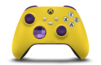 Xbox 無線控制器 - Body: Lighting Yellow, D-Pads: Astral Purple (Metallic), Thumbsticks: Astral Purple