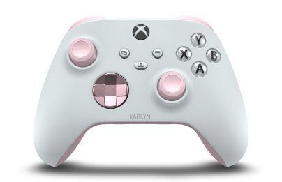 Xbox Wireless Controller - Body: Robot White, D-Pads: Soft Pink (Metallic), Thumbsticks: Soft Pink
