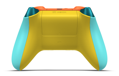Xbox Wireless Controller - Hoofdtekst: Gletsjerblauw, D-Pads: Zest-oranje (metallic), Duimsticks: Lighting Yellow