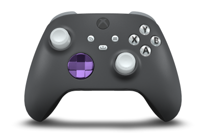Xbox Wireless Controller - Body: Storm Grey, D-Pads: Astral Purple (Metallic), Thumbsticks: Robot White