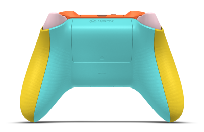 Manette sans fil Xbox - Body: Lighting Yellow, D-Pads: Zest Orange, Thumbsticks: Glacier Blue