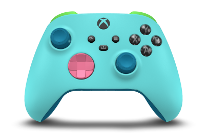 Xbox Wireless Controller - Body: Glacier Blue, D-Pads: Deep Pink, Thumbsticks: Mineral Blue