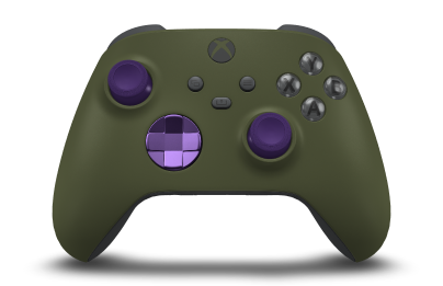 Xbox Wireless Controller - Corpo: Verde Noturno, Botões Direcionais: Roxo Astral (Metálico), Manípulos Analógicos: Roxo Astral