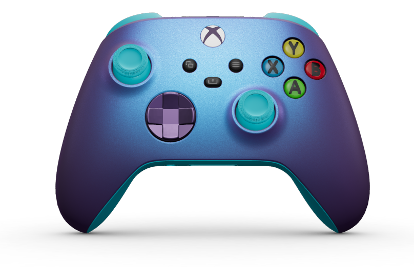 Xbox Wireless Controller - Body: Stellar Shift, D-Pads: Astral Purple (Metallic), Thumbsticks: Dragonfly Blue
