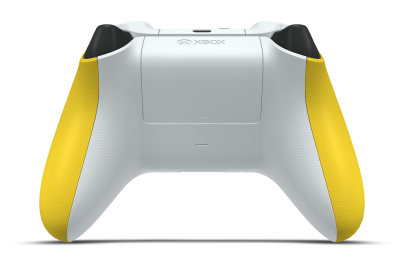 Controller with Lighting Yellow body, Velocity Green D-pad, and Pulse Red thumbsticks - back view