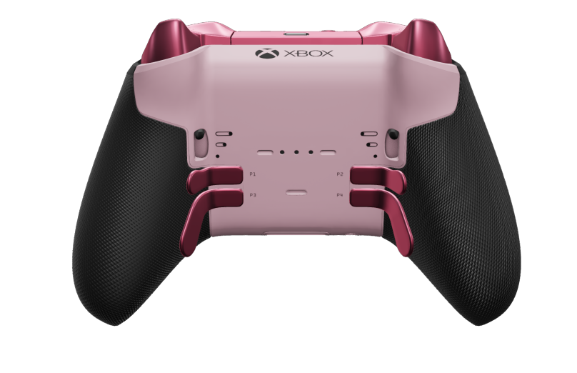 Xbox Elite Wireless Controller Series 2 - Core - Body: Soft Pink + Rubberised Grips, D-pad: Faceted, Deep Pink (Metal), Back: Soft Pink + Rubberised Grips