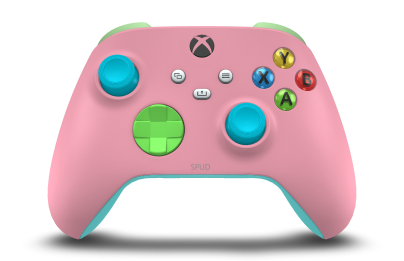 Xbox Wireless Controller - Body: Retro Pink, D-Pads: Velocity Green, Thumbsticks: Dragonfly Blue