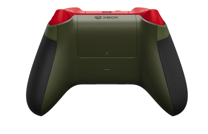Xbox Wireless Controller - Body: Forest Camo, D-Pads: Carbon Black, Thumbsticks: Pulse Red