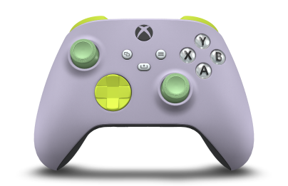 Xbox Wireless Controller - Body: Soft Purple, D-Pads: Electric Volt, Thumbsticks: Soft Green