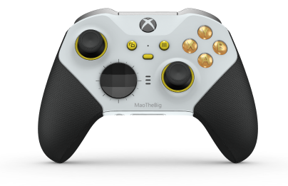 Bezdrôtový ovládač Xbox Elite Series 2 – Core - Behuizing voorzijde: Robotwit + rubberen handvatten, D-pad: Facet, Carbon Black (Metal), Behuizing achterzijde: Robotwit + rubberen handvatten