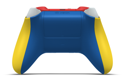 Xbox Wireless Controller - Corpo: Lighting Yellow, Botões Direcionais: Vermelho Forte, Manípulos Analógicos: Azul Choque