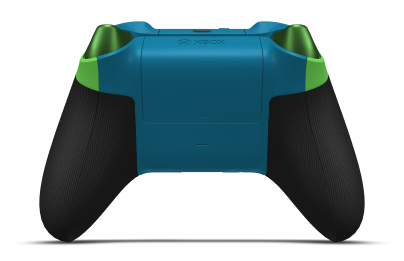 Xbox Wireless Controller - Body: Velocity Green, D-Pads: Dragonfly Blue (Metallic), Thumbsticks: Mineral Blue