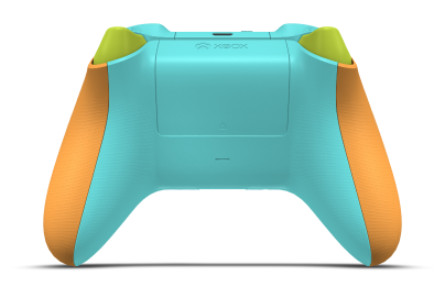 Xbox Wireless Controller - Hoofdtekst: Zachtoranje, D-Pads: Zest-oranje, Duimsticks: Gletsjerblauw