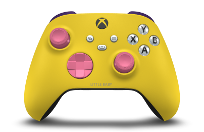 Xbox Wireless Controller - Body: Lighting Yellow, D-Pads: Deep Pink, Thumbsticks: Deep Pink