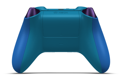 Mando inalámbrico Xbox - Corpo: Azul Choque, Botões Direcionais: Roxo Astral (Metálico), Manípulos Analógicos: Azul Mineral