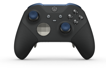 Xbox Elite Wireless Controller Series 2 - Core - Framsida: Carbon Black + gummerat grepp, Styrknapp: Facett, Bright Silver (Metall), Baksida: Carbon Black + gummerat grepp