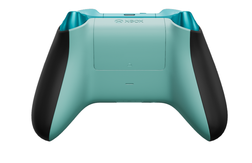 Xbox Wireless Controller - Body: Carbon Black, D-Pads: Mineral Blue (Metallic), Thumbsticks: Dragonfly Blue