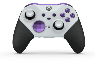 Xbox Elite Wireless Controller Series 2 - Core - Body: Robot White + Rubberised Grips, D-pad: Facet, Astral Purple (Metal), Back: Robot White + Rubberised Grips