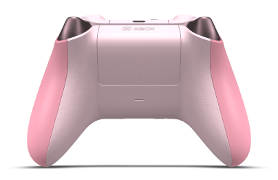 Controller with Retro Pink body, Deep Pink D-pad, and Deep Pink thumbsticks - back view
