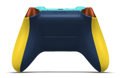 Xbox Wireless Controller - Corpo: Lighting Yellow, Botões Direcionais: Roxo Astral (Metálico), Manípulos Analógicos: Laranja Vibrante