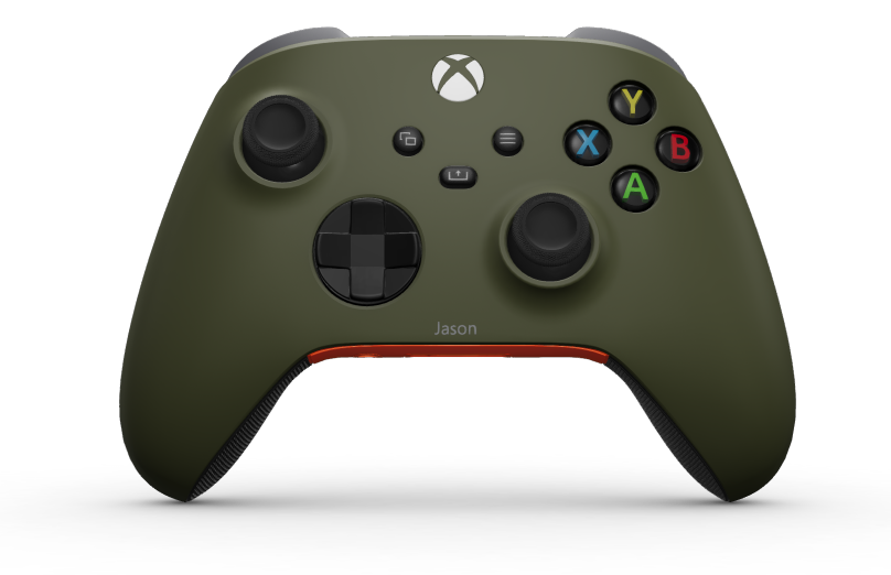 Xbox Wireless Controller - Hoofdtekst: Nachtelijk groen, D-Pads: Carbonzwart (metallic), Duimsticks: Carbonzwart
