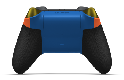 Xbox Wireless Controller - Body: Zest Orange, D-Pads: Lightning Yellow (Metallic), Thumbsticks: Shock Blue