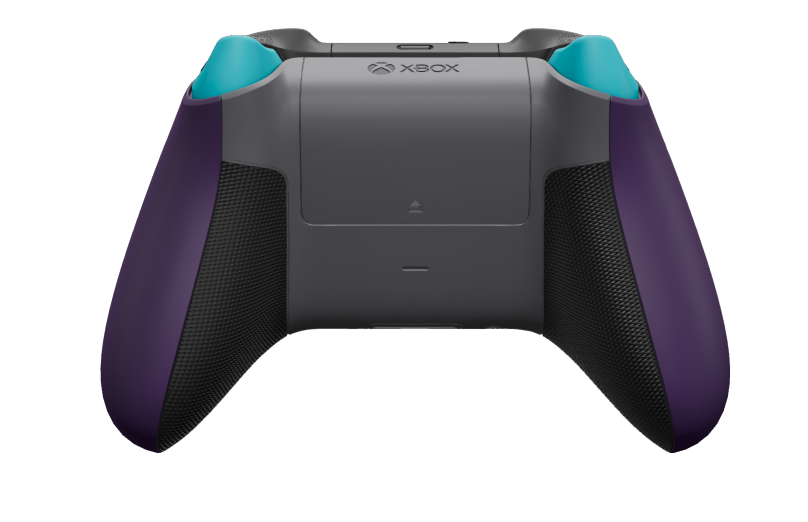 Xbox Wireless Controller - 機身: Stellar Shift, 方向鍵: 風暴灰 (金屬), 搖桿: 蜻蜓藍