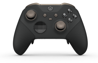 Xbox Elite Wireless Controller Series 2 - Core - Fremsida: Carbon Black + Rubberized Grips, Styrknapp: Facett, Carbon Black (Metall), Tillbaka: Carbon Black + Rubberized Grips