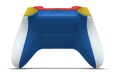 Xbox 無線控制器 - 機身: 機器白, 方向鍵: Oxide Red (Metallic), 搖桿: Lighting Yellow