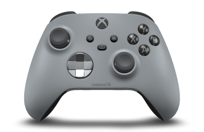 Controller Wireless per Xbox - Body: Ash Gray, D-Pads: Ash Grey (Metallic), Thumbsticks: Storm Grey