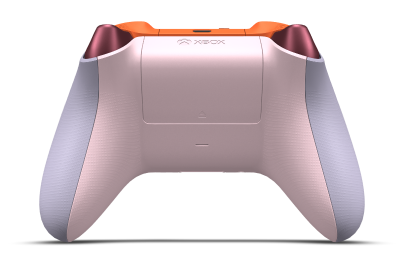 Xbox Wireless Controller - Corpo: Roxo suave, Botões Direcionais: Laranja Vibrante (Metálico), Manípulos Analógicos: Laranja Vibrante