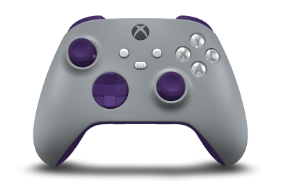 Xbox Wireless Controller - Corpo: Cinza, Botões Direcionais: Roxo Astral, Manípulos Analógicos: Roxo Astral
