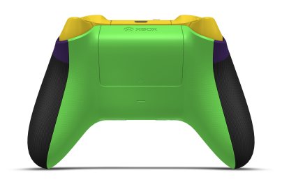 Xbox Wireless Controller - Corpo: Roxo Astral, Botões Direcionais: Amarelo relâmpago, Manípulos Analógicos: Verde Veloz