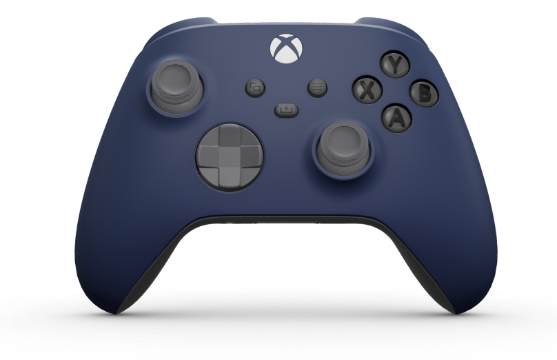 Xbox Wireless Controller - Hoofdtekst: Middernachtblauw, D-Pads: Stormgrijs, Duimsticks: Stormgrijs