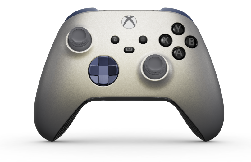Xbox Wireless Controller - Body: Lunar Shift, D-Pads: Midnight Blue (Metallic), Thumbsticks: Storm Gray