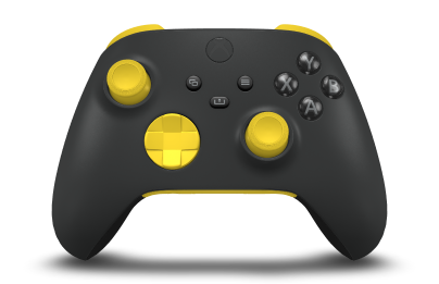 Xbox Wireless Controller - Body: Carbon Black, D-Pads: Lighting Yellow, Thumbsticks: Lighting Yellow