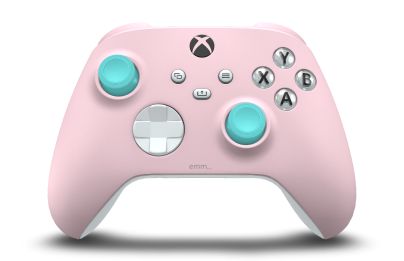 Xbox Wireless Controller - Body: Soft Pink, D-Pads: Robot White, Thumbsticks: Glacier Blue